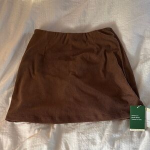 Brown Corduroy Skirt